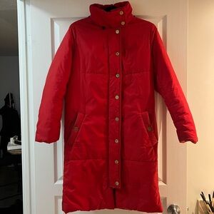 RARE Vaute Couture red puffer coat